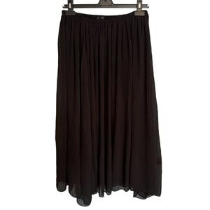 EILEEN FISHER PLEATED MIDI SKIRT